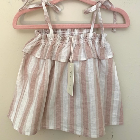 $90 Rylee Cru Set Ruffle Tube Top Flutter Bloomer - Picture 13 of 13